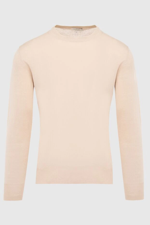 Bilancioni man cotton jumper beige for men купить с ценами и фото 146804 - photo 1