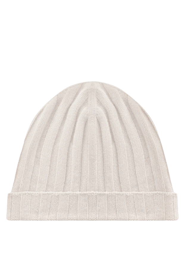 Bilancioni қалың қырлы тоқылған бежевый кашемир қалпақ
 146872 - фото 3