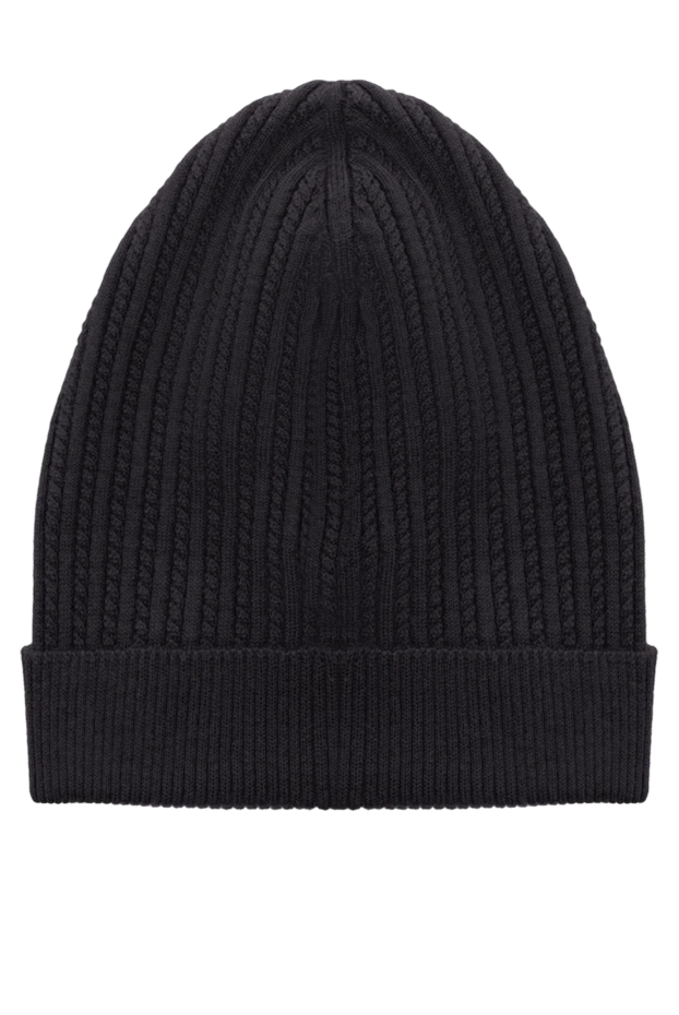 Bilancioni ерлерге арналған қара кашемир және жібек қалпақ 146873 - фото 3