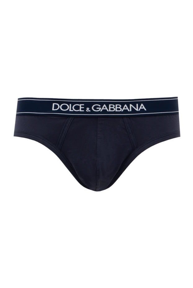 Dolce & Gabbana man briefs made of cotton and elastane, blue for men купить с ценами и фото 146904 - photo 1