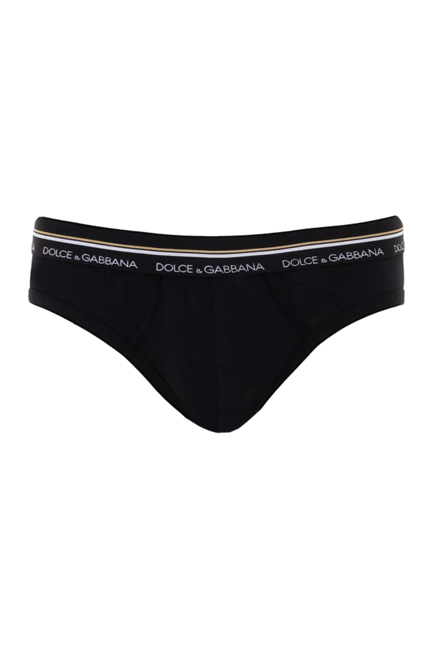 Dolce & Gabbana man black men's briefs made of cotton and elastane купить с ценами и фото 146917 - photo 1