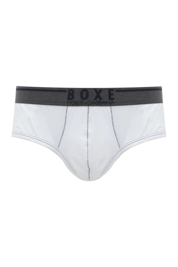 Dolce & Gabbana man white cotton briefs for men купить с ценами и фото 146922 - photo 1