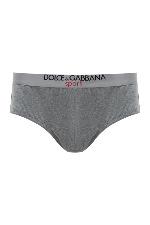 Dolce & Gabbana man men's gray cotton briefs купить с ценами и фото 146924 - photo 1