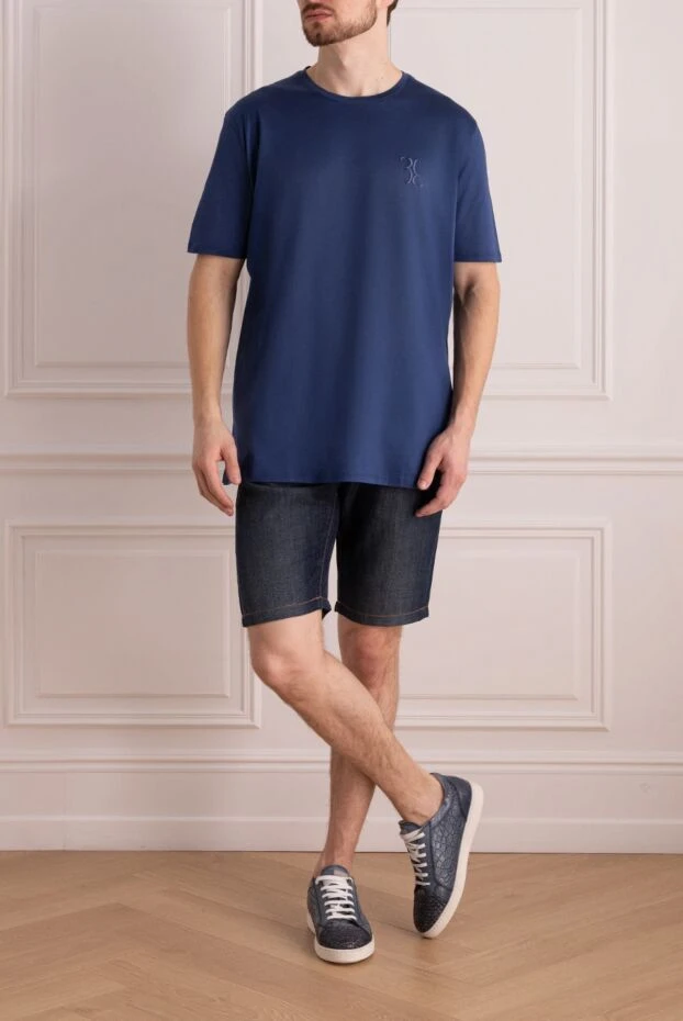 Corneliani man shorts blue for men купить с ценами и фото 147018 - photo 2