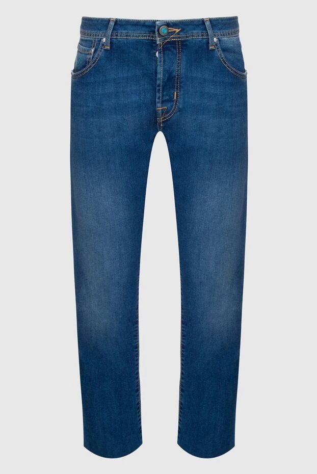 Jacob Cohen man cotton and elastane blue jeans for men купить с ценами и фото 147029 - photo 1