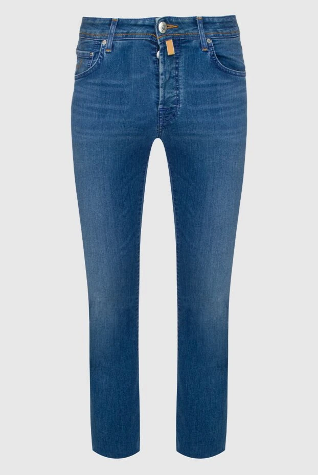 Jacob Cohen man cotton and polyester jeans blue for men купить с ценами и фото 147030 - photo 1