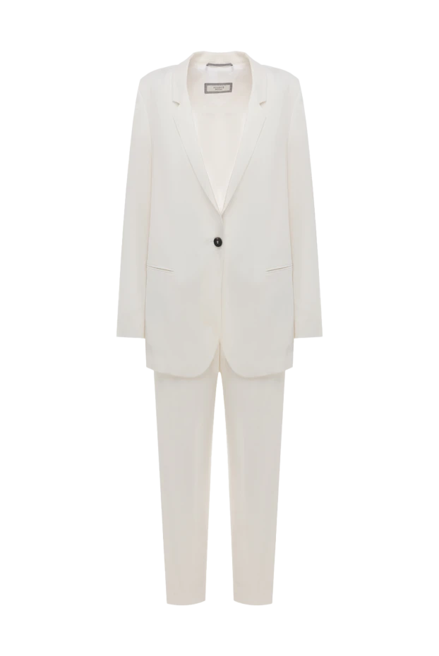 Peserico woman women's white trouser suit купить с ценами и фото 147125 - photo 1