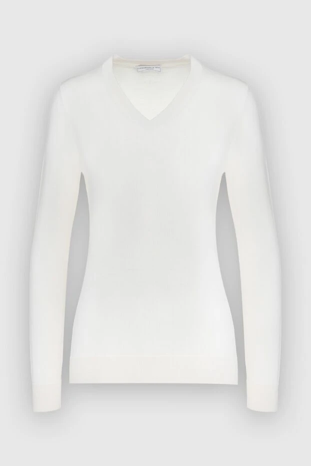 Cashmere & Silk Milano woman white jumper for women купить с ценами и фото 147158 - photo 1