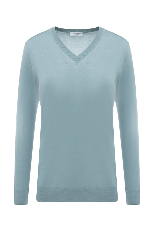 Cashmere & Silk Milano woman blue jumper for women купить с ценами и фото 147159 - photo 1