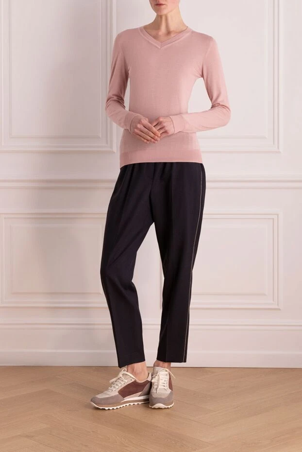 Cashmere & Silk Milano woman pink jumper for women купить с ценами и фото 147160 - photo 2