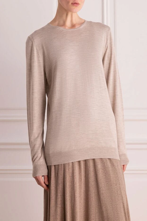 Cashmere & Silk Milano woman gray wool jumper for women 147172 - photo 3