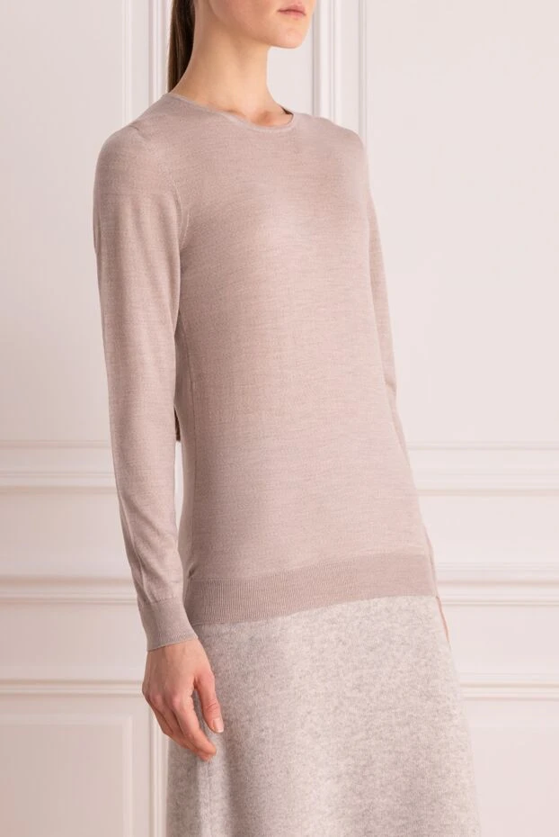 Cashmere & Silk Milano woman gray wool jumper for women 147172 - photo 3