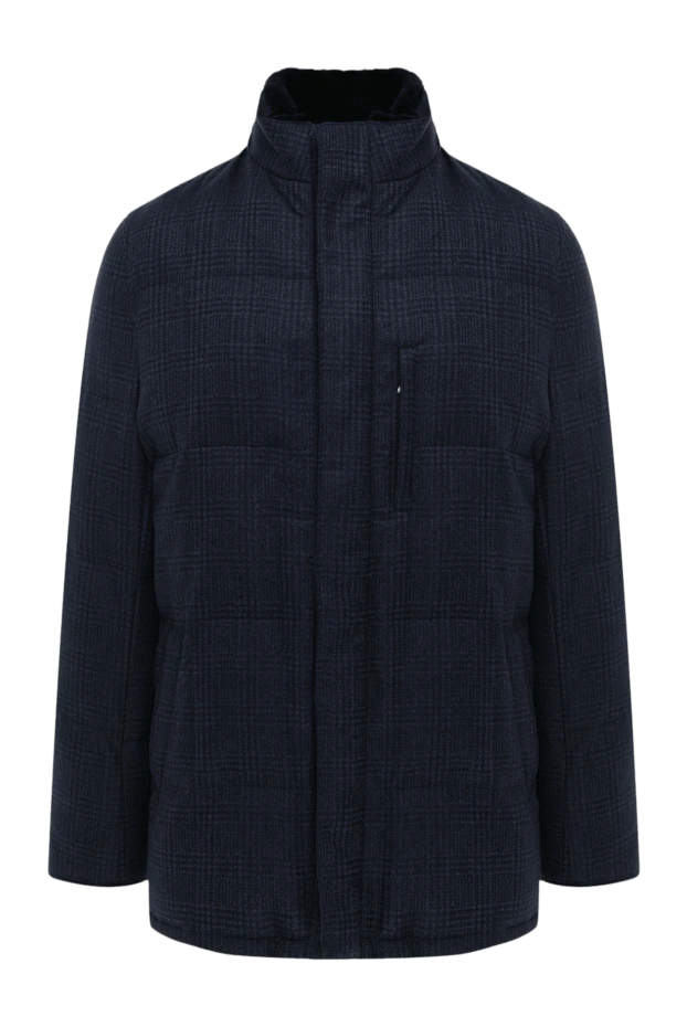 Roger Pinault man down jacket men's cashmere blue купить с ценами и фото 147197 - photo 1