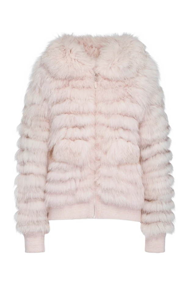 Max&Moi woman women's pink natural fur jacket купить с ценами и фото 147274 - photo 1