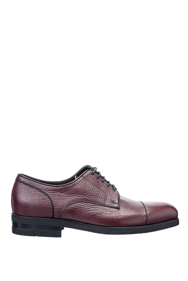 Cesare di Napoli man shoes for men made of leather burgundy купить с ценами и фото 147315 - photo 1