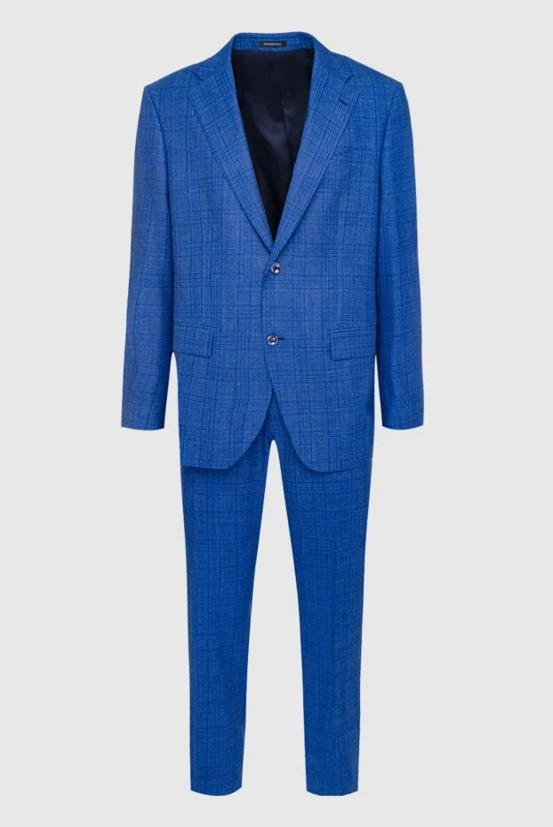 Sartoria Latorre man men's suit made of wool and cashmere, blue купить с ценами и фото 147399 - photo 1