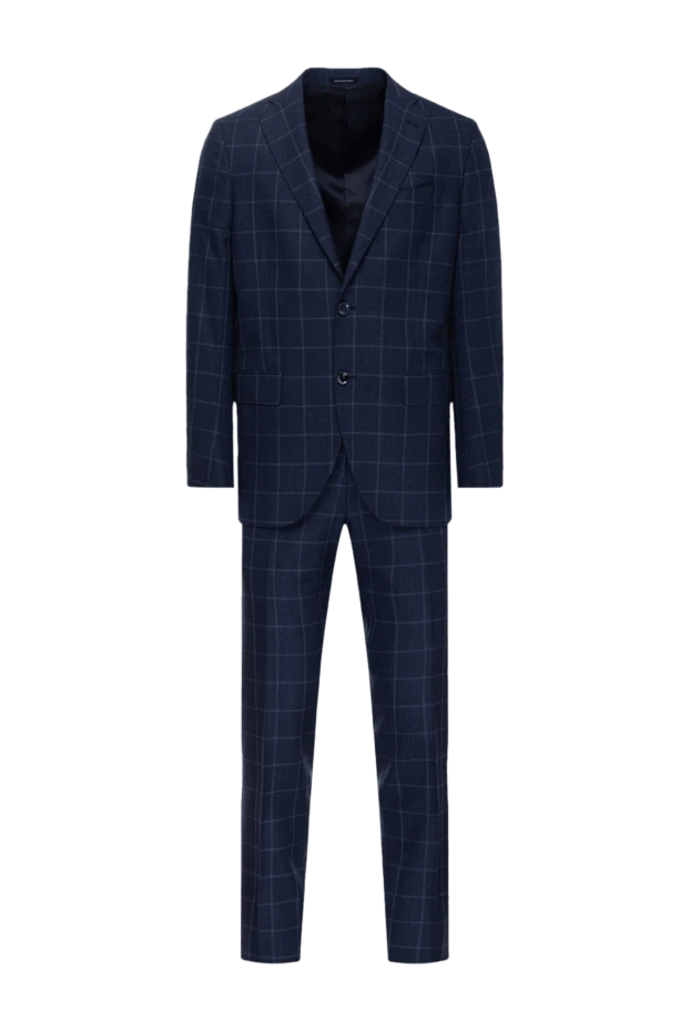 Sartoria Latorre man men's suit made of wool and cashmere, blue купить с ценами и фото 147408 - photo 1