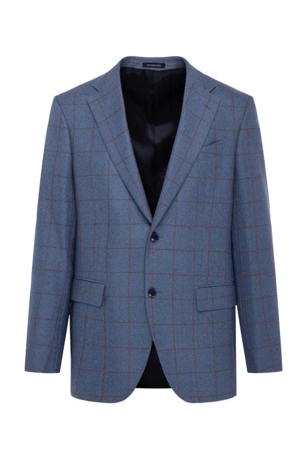 Sartoria Latorre man blue wool jacket for men купить с ценами и фото 147416 - photo 1