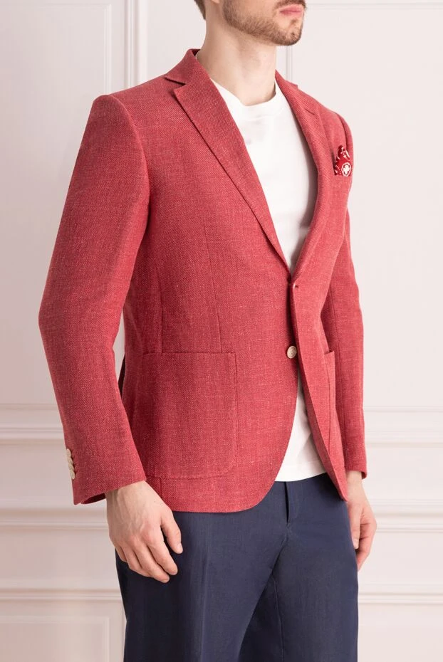 Lubiam summer jacket in a coral shade made of natural fabrics 147453 - photo 3