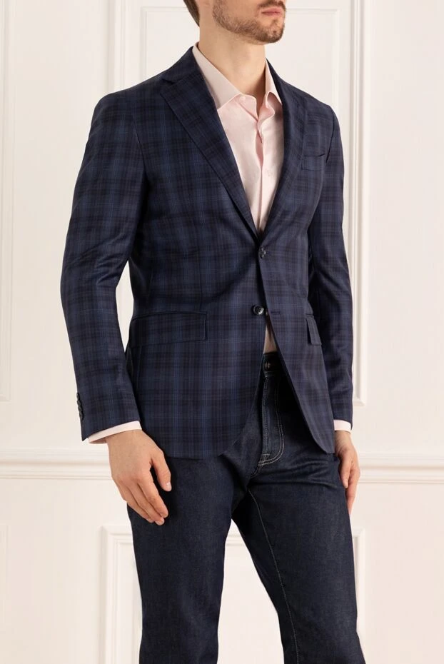 Lubiam a jacket made of fine wool with a noble checkered pattern 147459 - photo 3