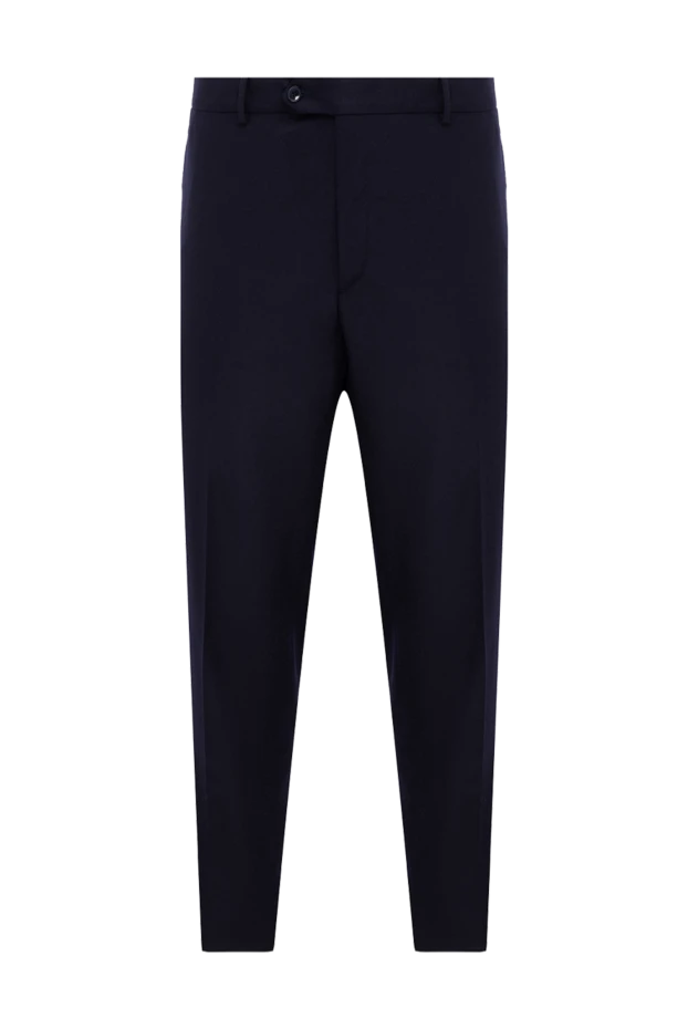 Lubiam man blue wool trousers for men купить с ценами и фото 147476 - photo 1