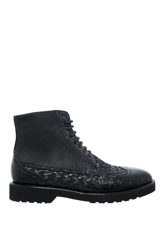 Tardini man black men's leather and alligator boots купить с ценами и фото 147552 - photo 1