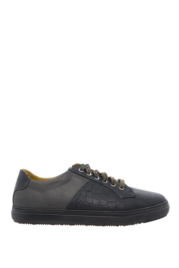 Tardini man sneakers in carbon and alligator black for men купить с ценами и фото 147555 - photo 1