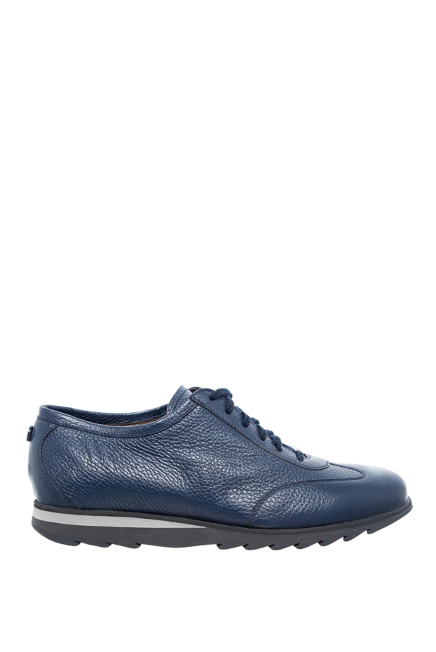 Barrett man blue leather sneakers for men купить с ценами и фото 147592 - photo 1