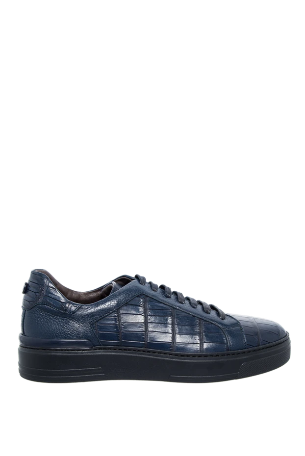 Barrett man blue crocodile leather sneakers for men купить с ценами и фото 147594 - photo 1