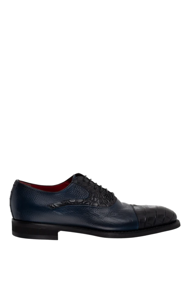 Barrett man blue leather men's shoes купить с ценами и фото 147595 - photo 1