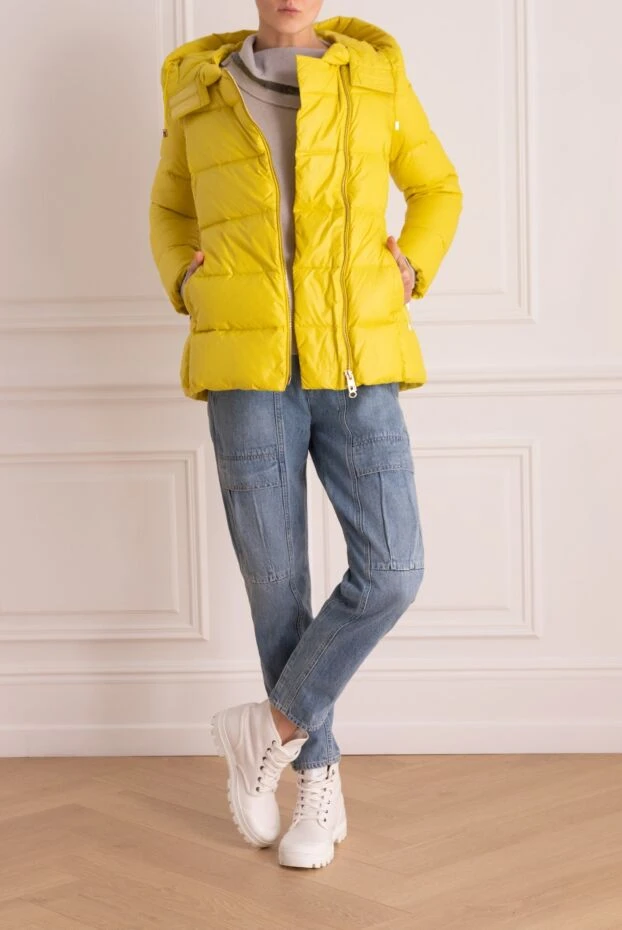 Violanti woman women's yellow polyamide down jacket купить с ценами и фото 147632 - photo 2