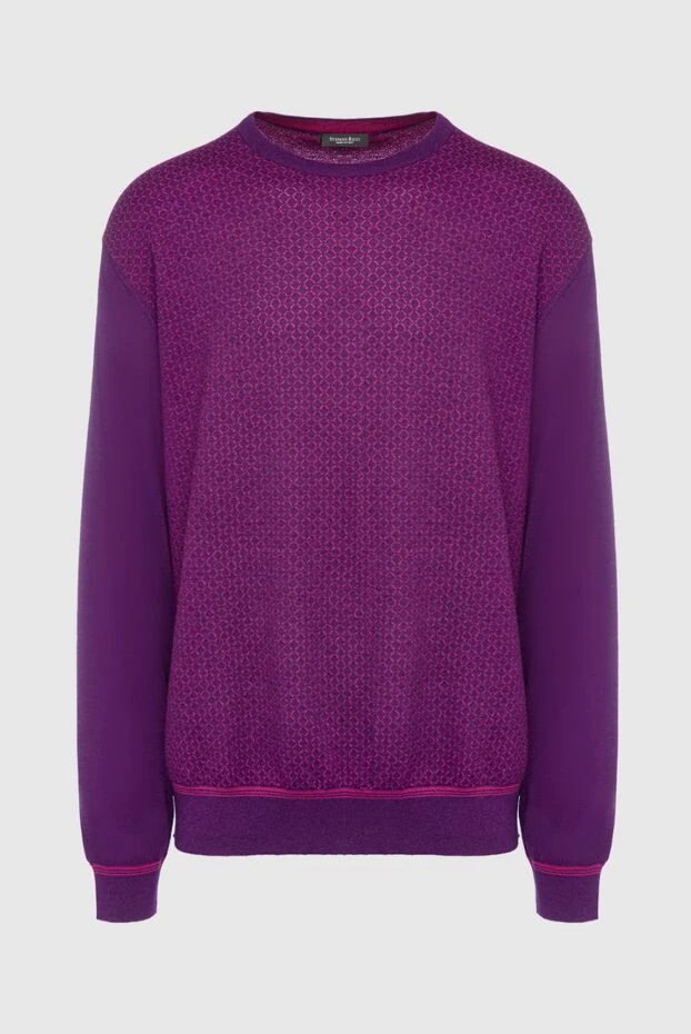 Микробаспасы бар күлгін кашемир және жібектен жасалған свитер - фото 1