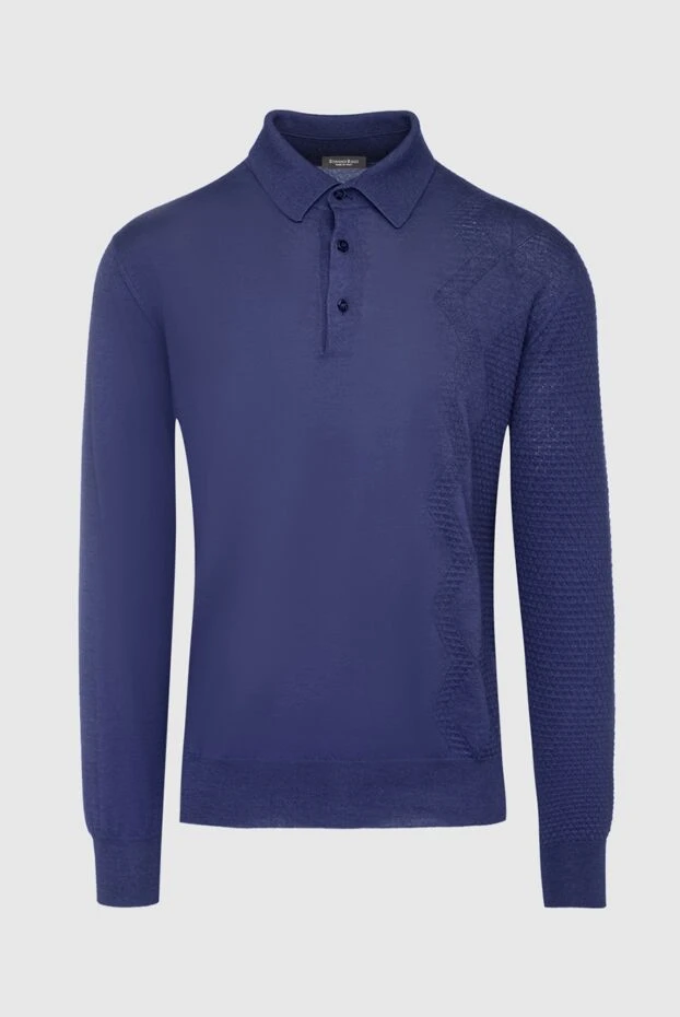 Графиттен жасалған, тегіс құрылымды ұзын жеңді поло жейдесі - фото 1