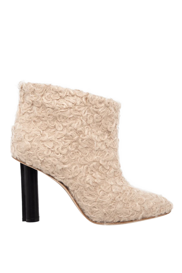 Stephen Venezia woman beige leather and fur boots for women купить с ценами и фото 147708 - photo 1