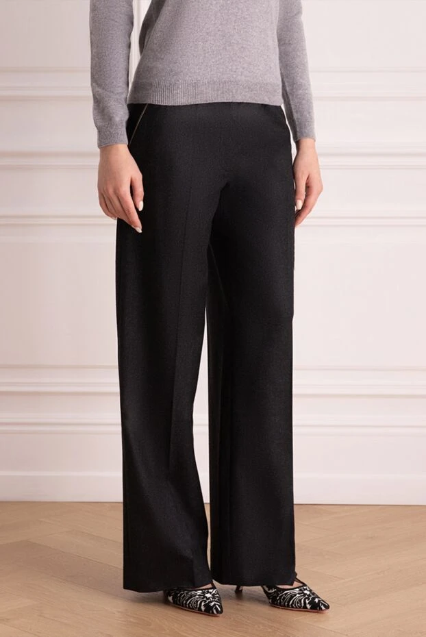 Biancalancia woman gray wool trousers for women 147721 - photo 3