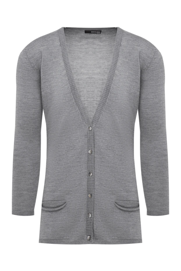 Biancalancia woman gray woolen cardigan for women купить с ценами и фото 147722 - photo 1