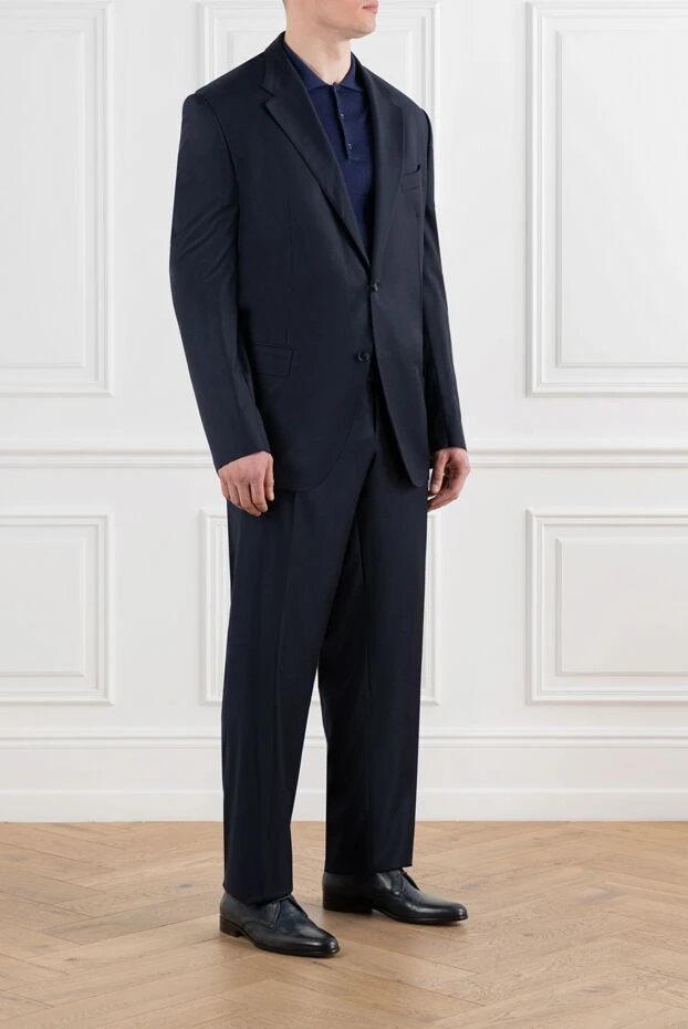 Sartoria Latorre business wool dark blue suit men's 147744 - photo 3