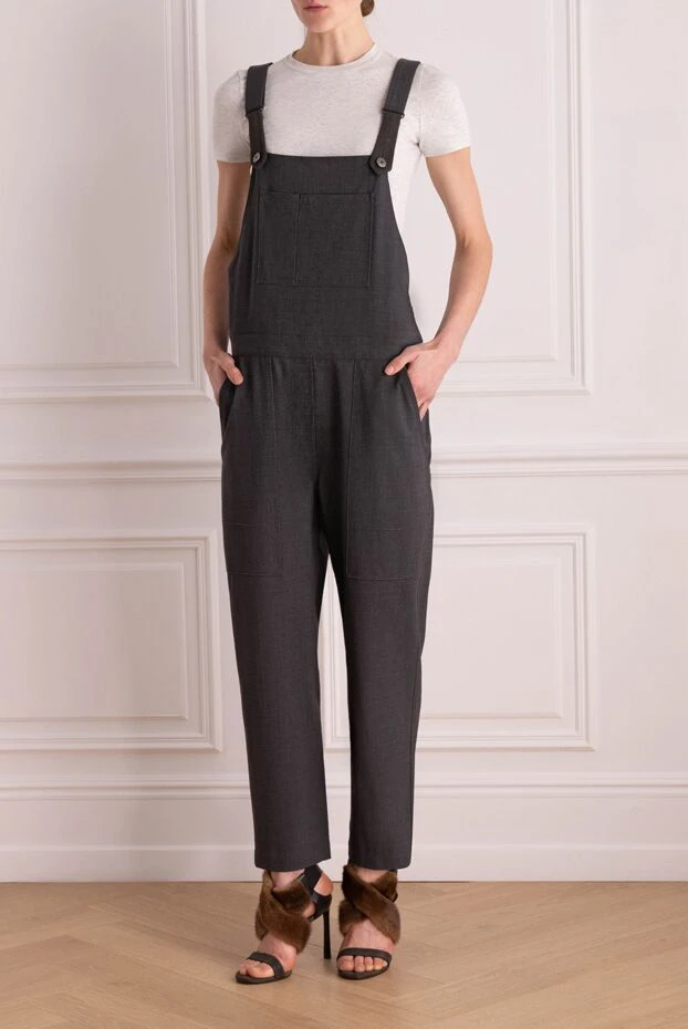 Brunello Cucinelli woman overalls women's series купить с ценами и фото 147826 - photo 2