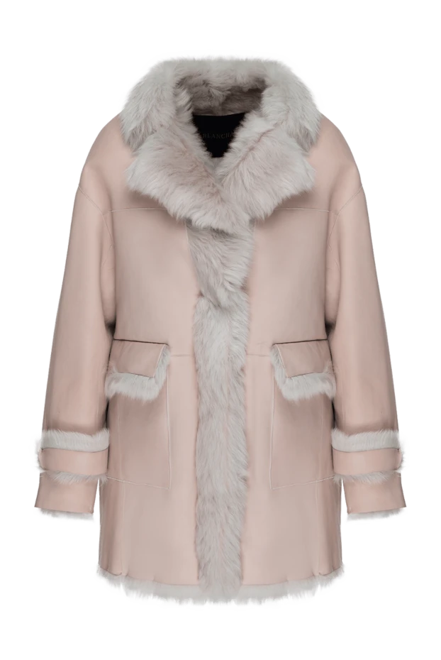 Blancha woman women's pink natural fur coat купить с ценами и фото 147972 - photo 1