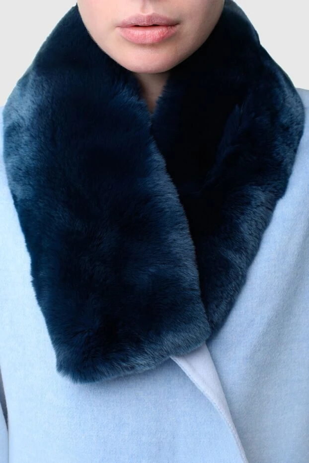 Intuition woman blue fur scarf for women купить с ценами и фото 147984 - photo 2