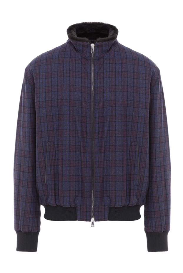 Tombolini жүн мен жібектен тігілген, көгілдір, ерлерге арналған түкті күртеше 148040 - фото 1