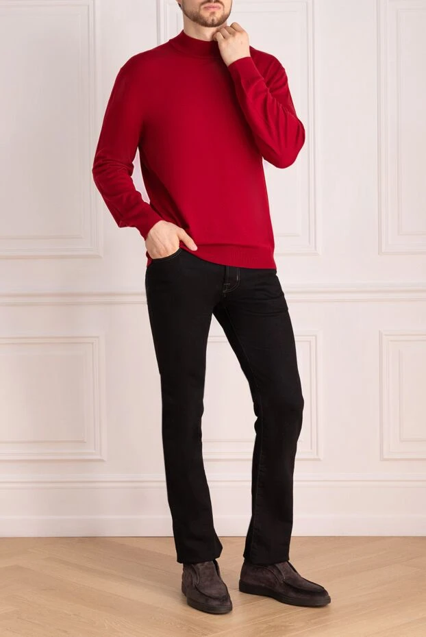 Jacob Cohen man black cotton jeans for men купить с ценами и фото 148047 - photo 1