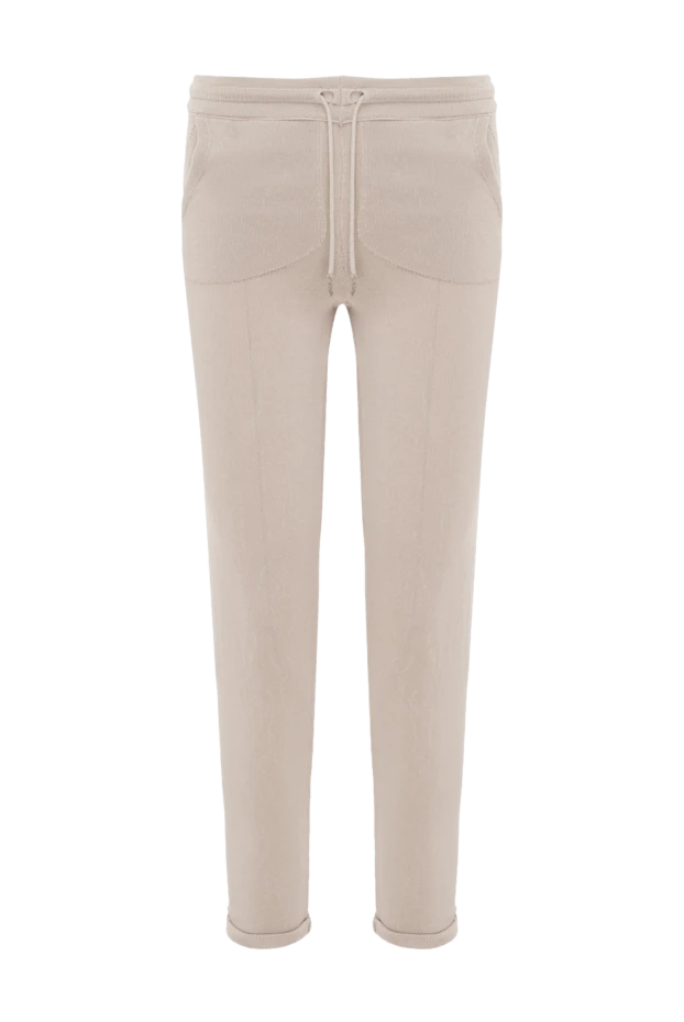 Panicale woman beige women's sports trousers made of viscose and elastane купить с ценами и фото 148068 - photo 1