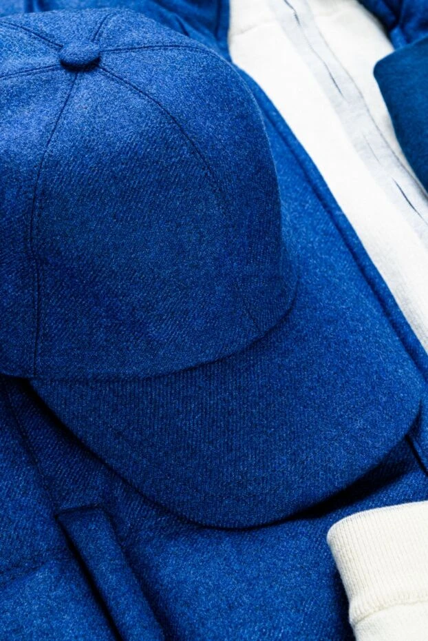 Enrico Mandelli кепка насыщенно-синяя теплая мужская 148188 - фото 2