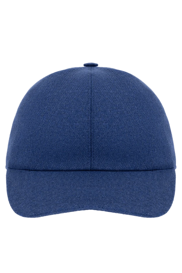 Enrico Mandelli man blue wool and cashmere cap for men купить с ценами и фото 148188 - photo 1