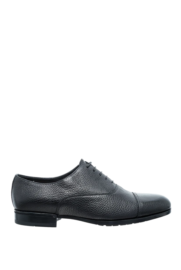 Doucal`s man men's black leather shoes купить с ценами и фото 148281 - photo 1