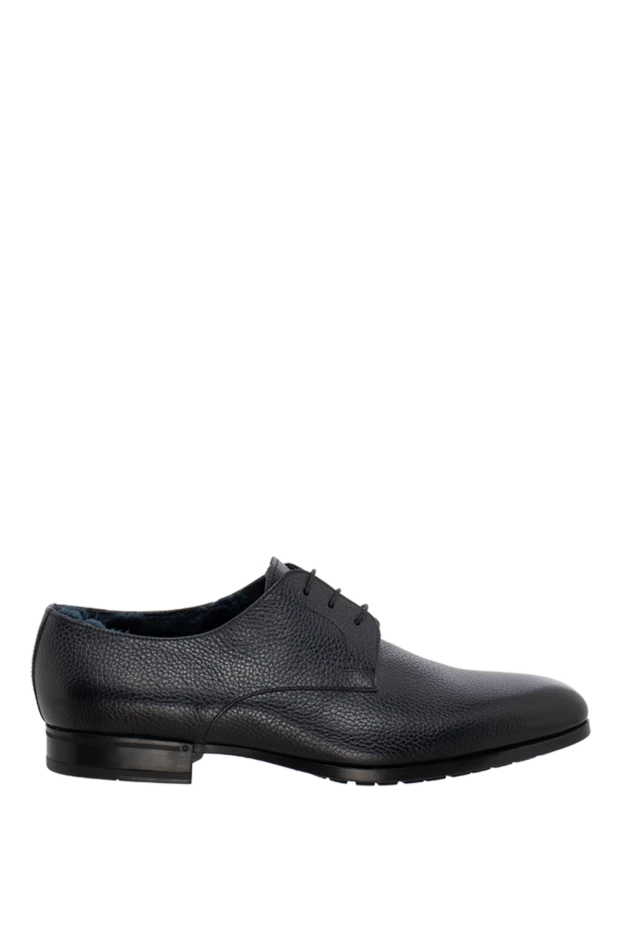 Doucal`s man men's black leather shoes купить с ценами и фото 148283 - photo 1