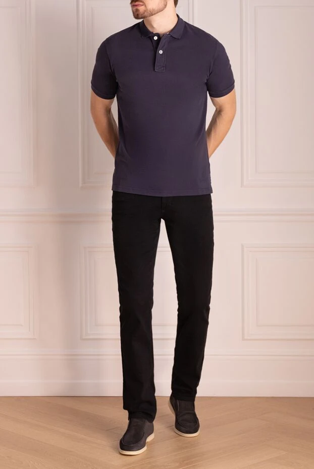 Zilli man black cotton jeans for men купить с ценами и фото 148301 - photo 2