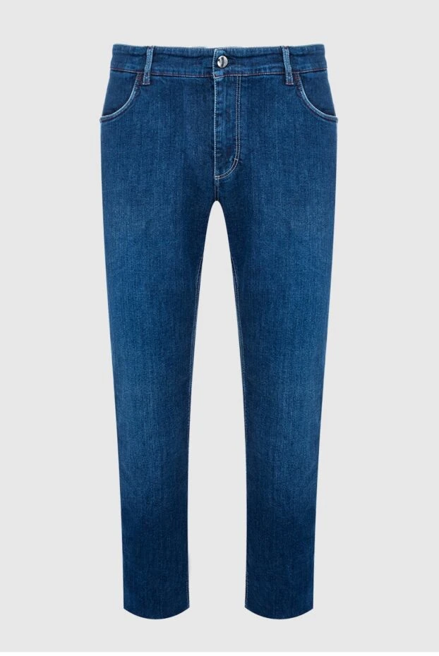 Zilli man blue cotton jeans for men купить с ценами и фото 148307 - photo 1