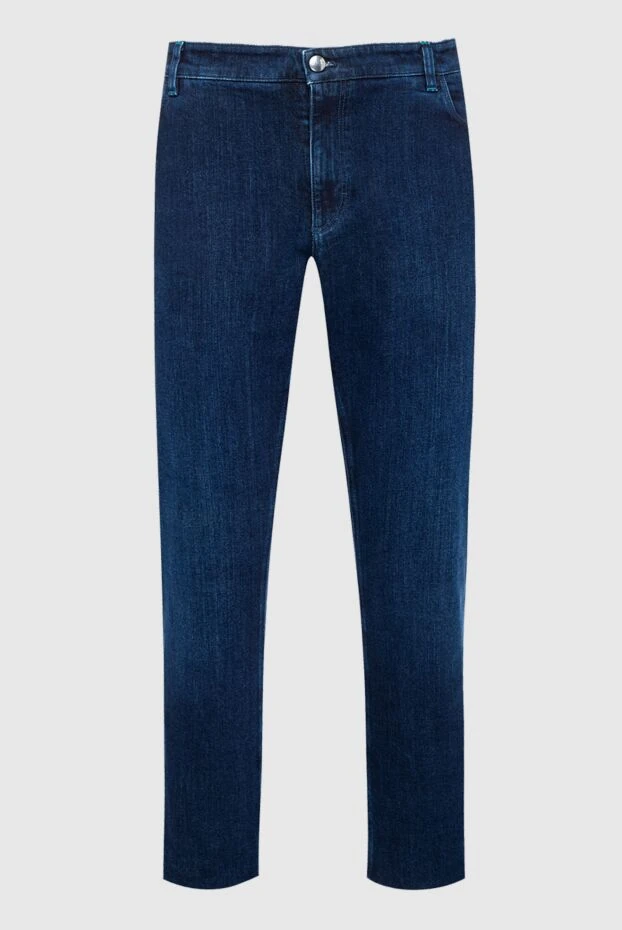 Zilli man blue cotton jeans for men купить с ценами и фото 148308 - photo 1